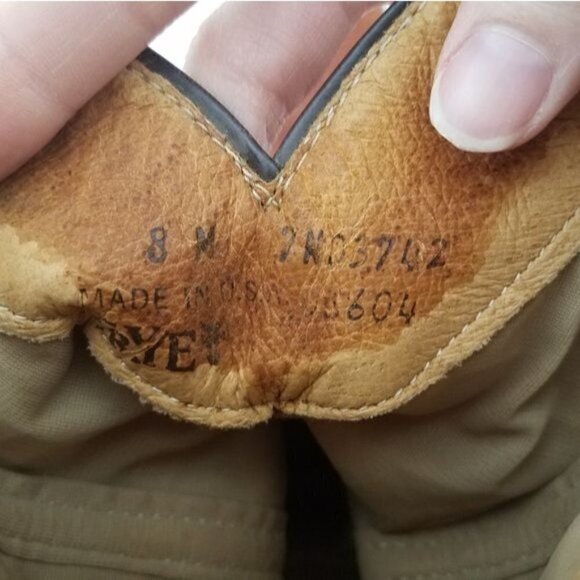 Vintage 1980s Frye Denim and Tooled cognac  Leather  Western Boot 8 - Picture 9 of 15